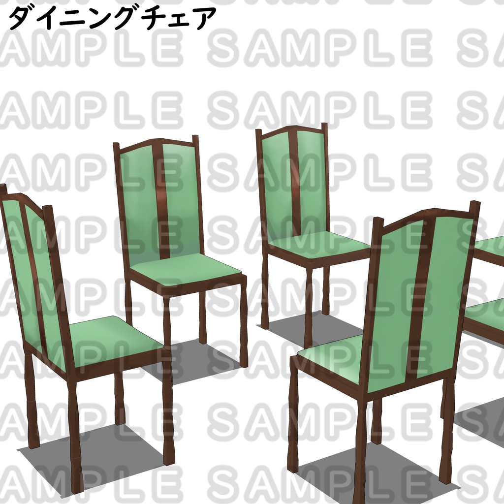 【3D背景素材】学園寮のひそやかなダイニングルーム(サンルーム付) 〜洋館・背景素材〜