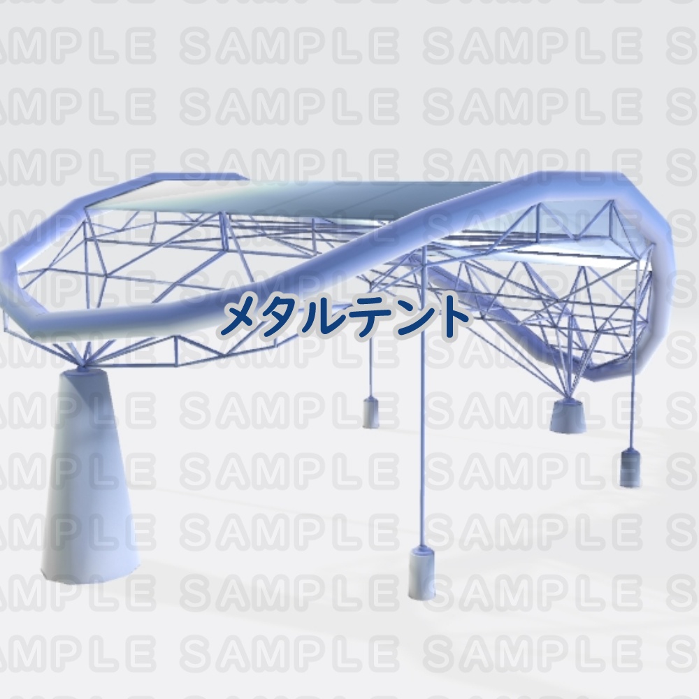 【3D背景素材】デートスポット・レジャータウンショッピング街・港の公園地区