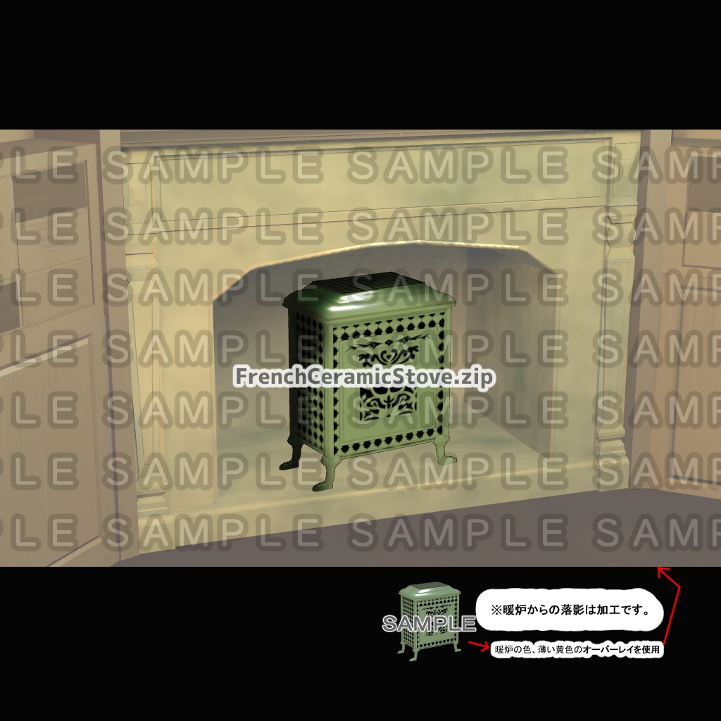 【3D背景素材】学園寮の聖域なる書斎と図書室