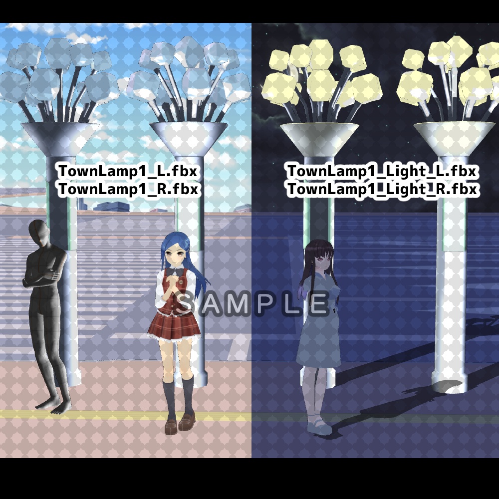 【3D背景素材】カスタム町・都会タウン・ベース「地下鉄と超特スケールの大道路」+車などの小物セット