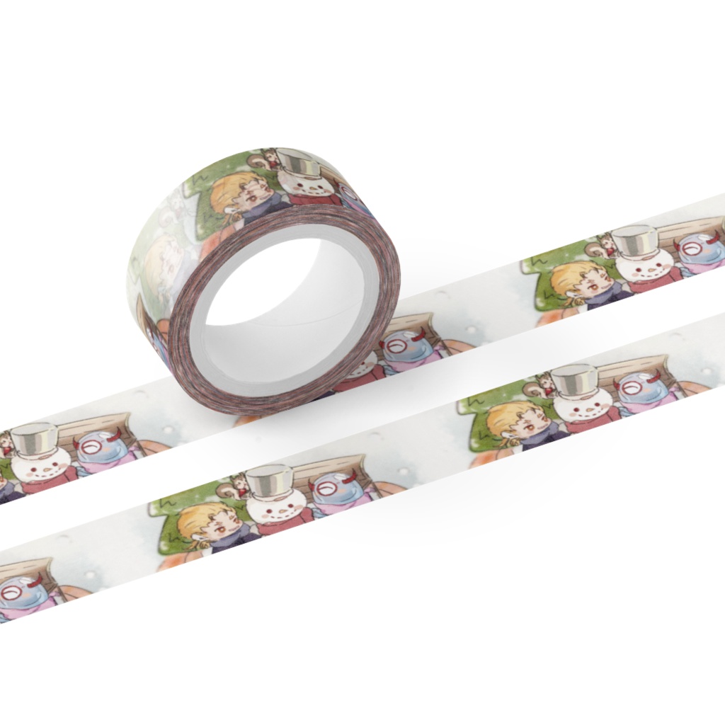 でみめん雪だるまマステ