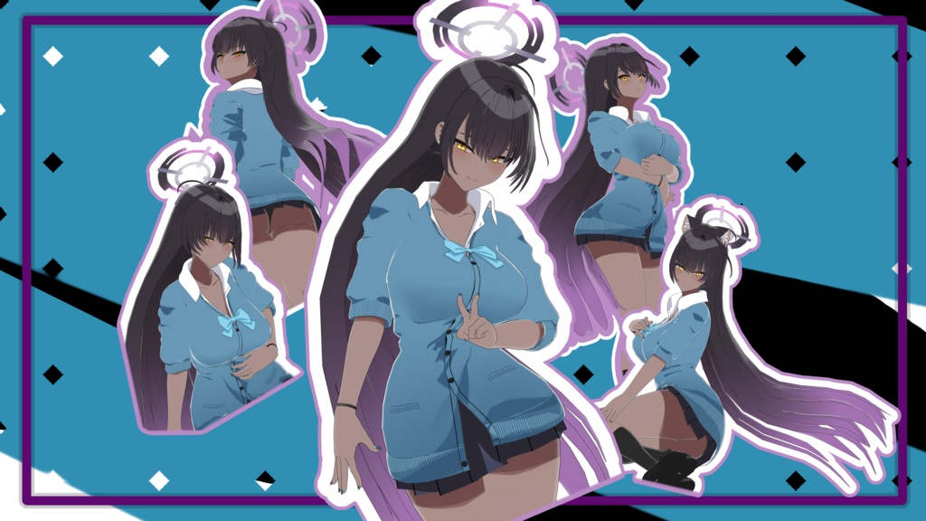 角楯カリン (女子高生) / Kakudate Karin (Schoolgirl) 3D VRC