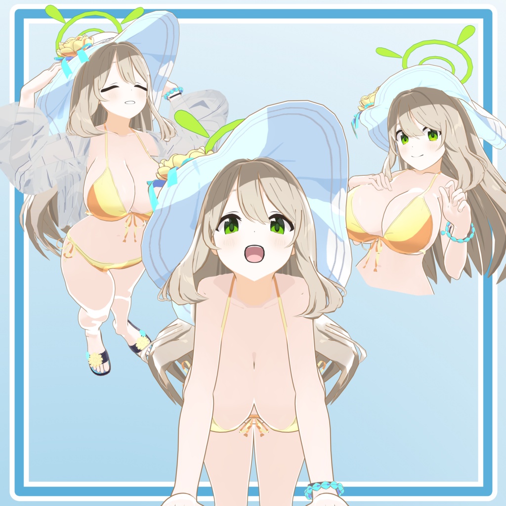 十六夜ノノミ (水着Ver.) / Izayoi Nonomi (Swimsuit ver.) 3D VRC