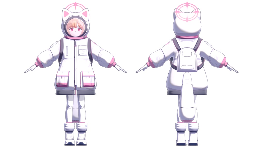 才羽モモイ(武装)+ 才羽ミドリ (武装) | Saiba Momoi (Armed) + Saiba Midori (Armed) 3D VRC