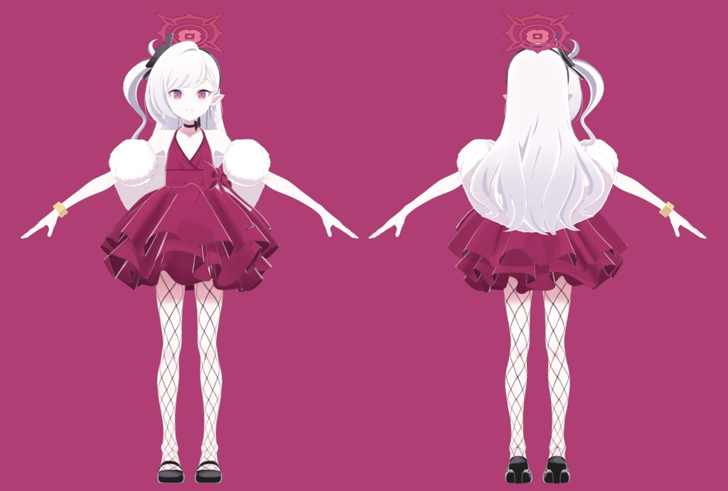 浅黄ムツキ (ドレス .) | Asagi Mutsuki (Dress) 3D VRC