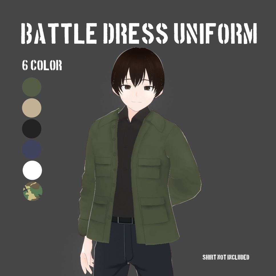 [Vroid] Battle Dress Uniform(BDU)