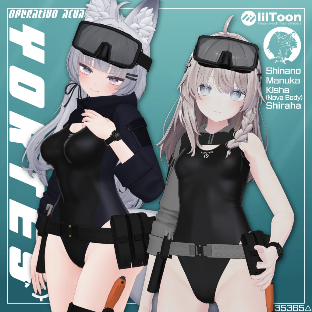 【4アバター対応】『水中作戦衣装 ヨルテス』 Aqua Ops YORTES
