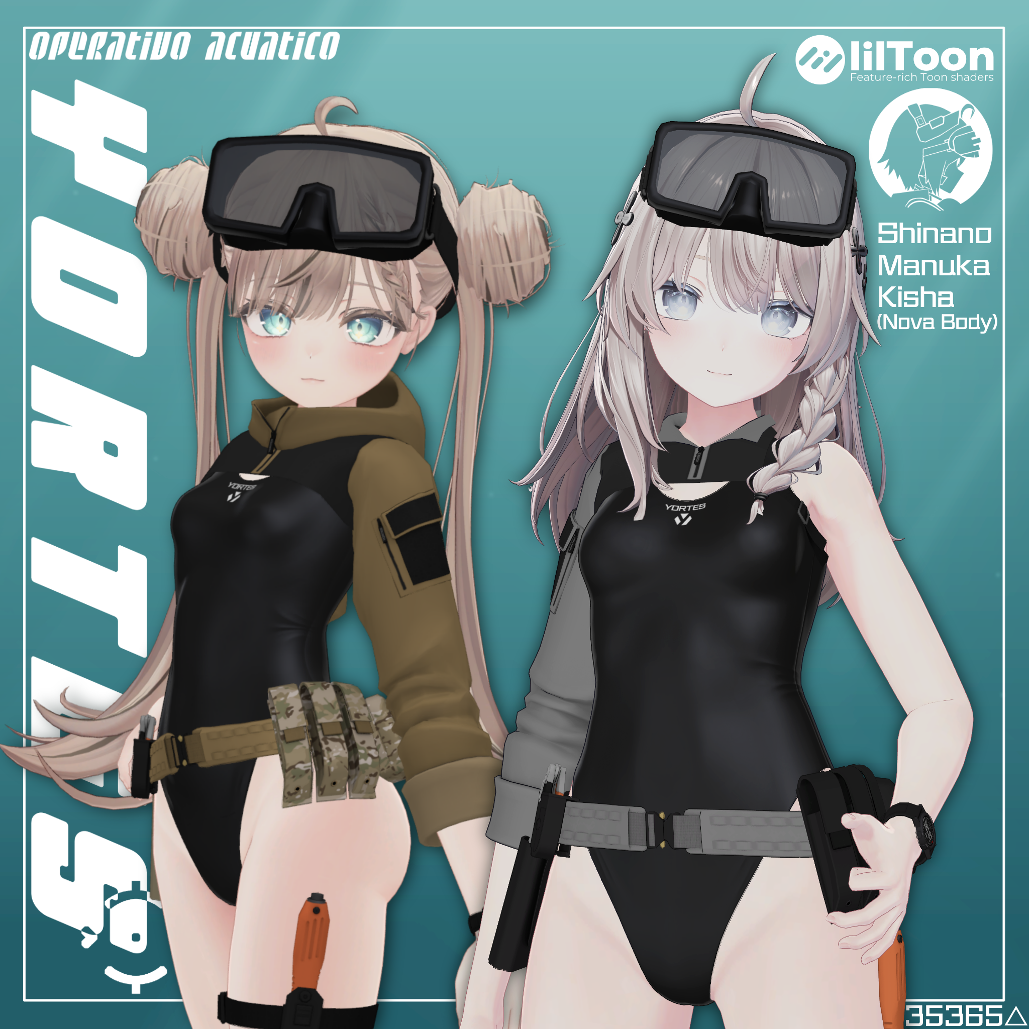 【3アバター対応】『水中作戦衣装 ヨルテス』 Aqua Ops YORTES