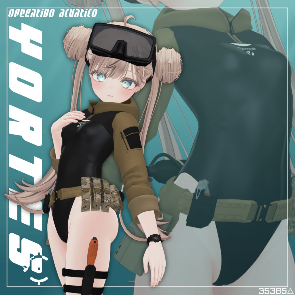 【3アバター対応】『水中作戦衣装 ヨルテス』 Aqua Ops YORTES