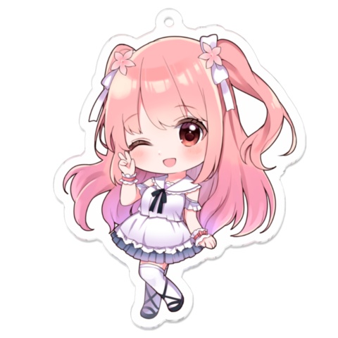 小花衣ももみオリジナルアクリルキーホルダー