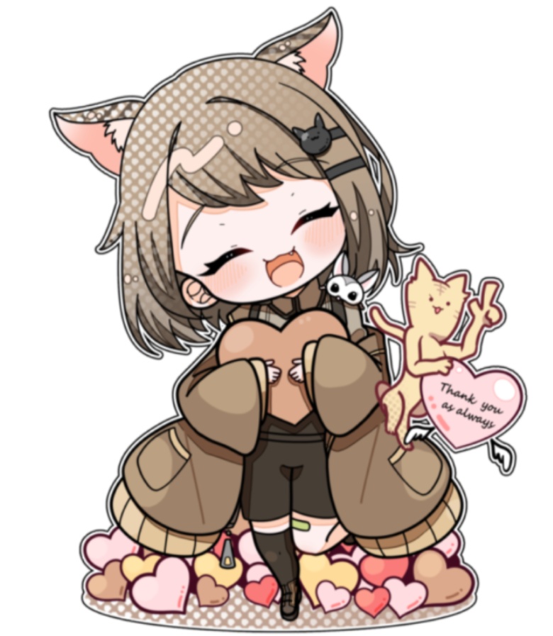 【らぶいっぱいとむめり】アクリルキーホルダー