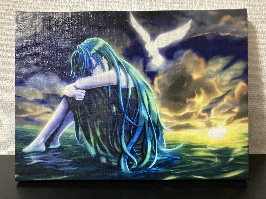 「涙の湖で」キャンバスアートF4号