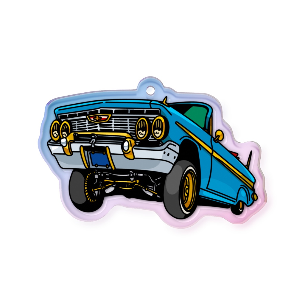 ローライダー★オーロラアクリルキーホルダー