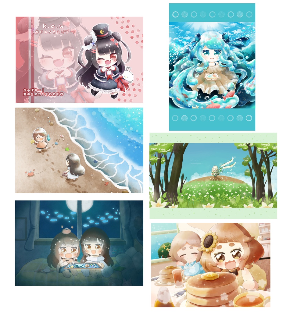 イラストポストカード