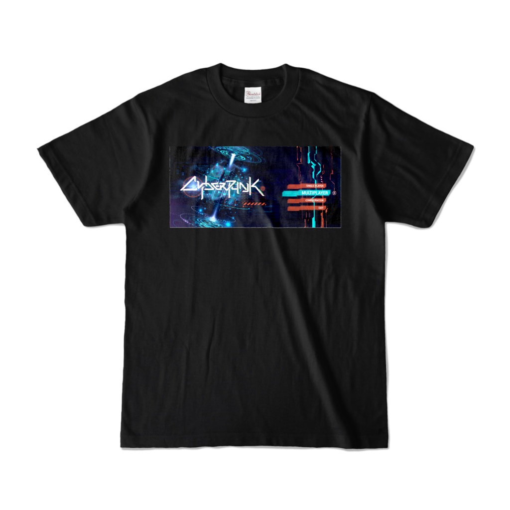サイバーパンク_ゲームエントリー_黒地_メンズサイズTシャツ