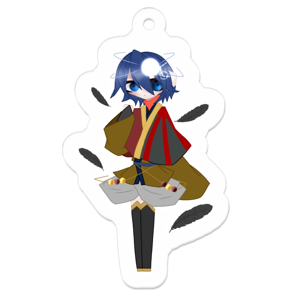 曲擬アクリルキーホルダー　晨星ト.鵺