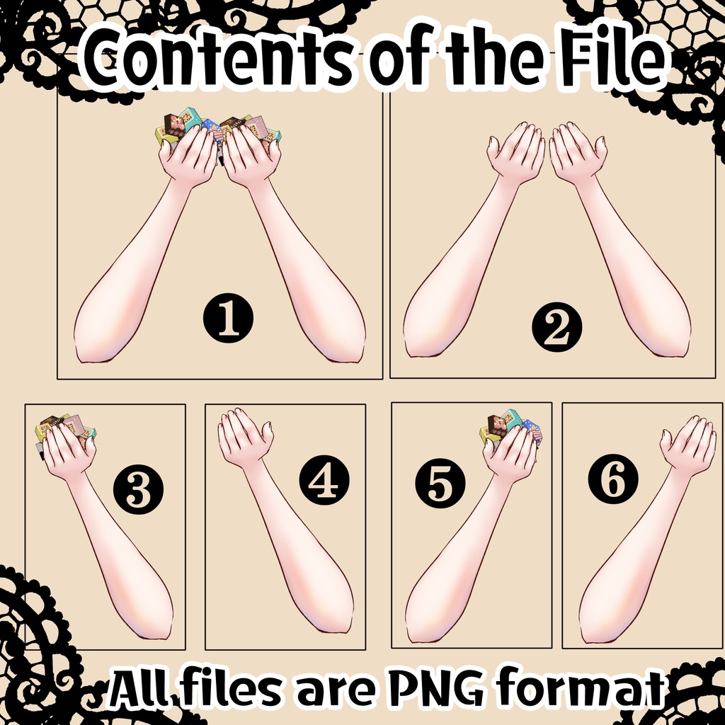 【Free Item】 Hand with Choco 無料素材 手 チョコ