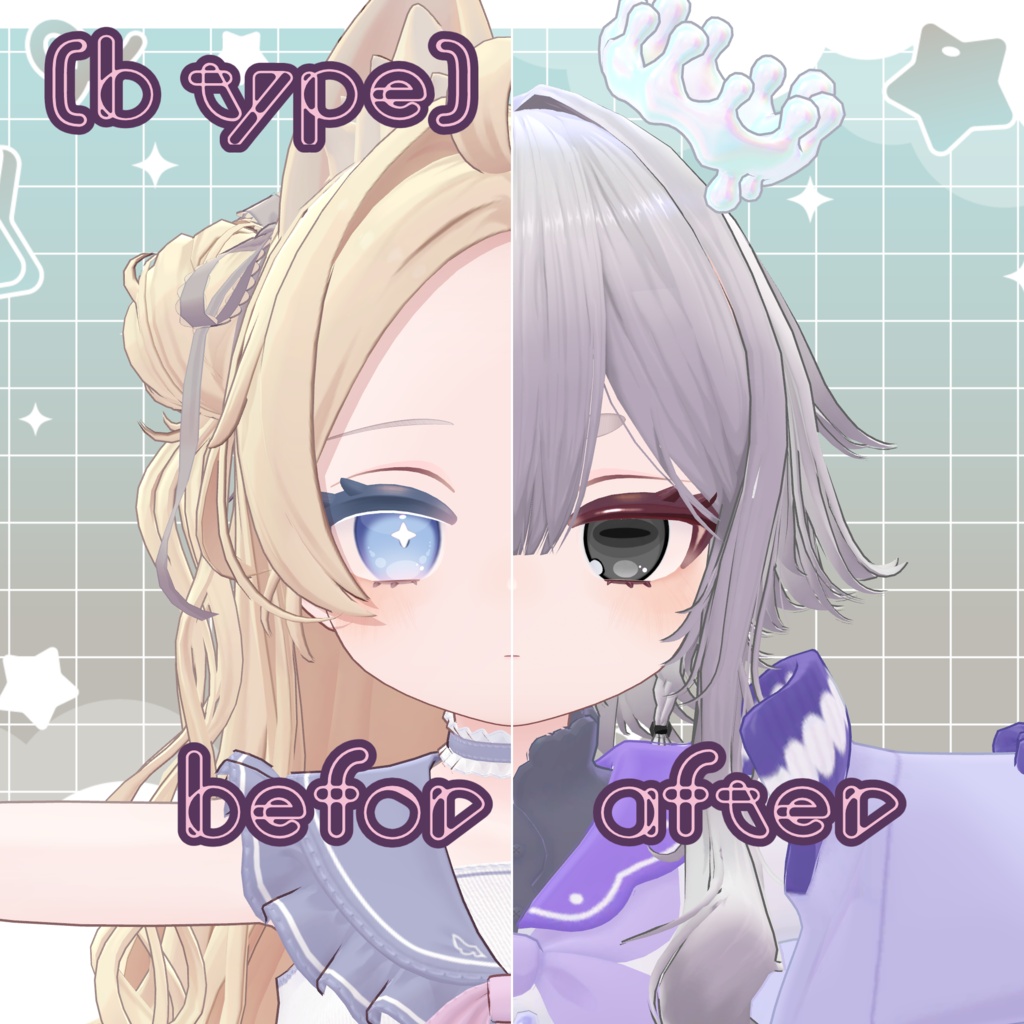【ぽわり / powari】Make up + Eye Texture