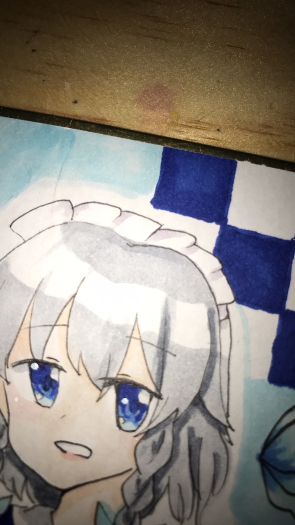 十六夜咲夜色紙(訳あり)