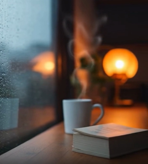 【AI動画プロンプト】雨の日の窓辺