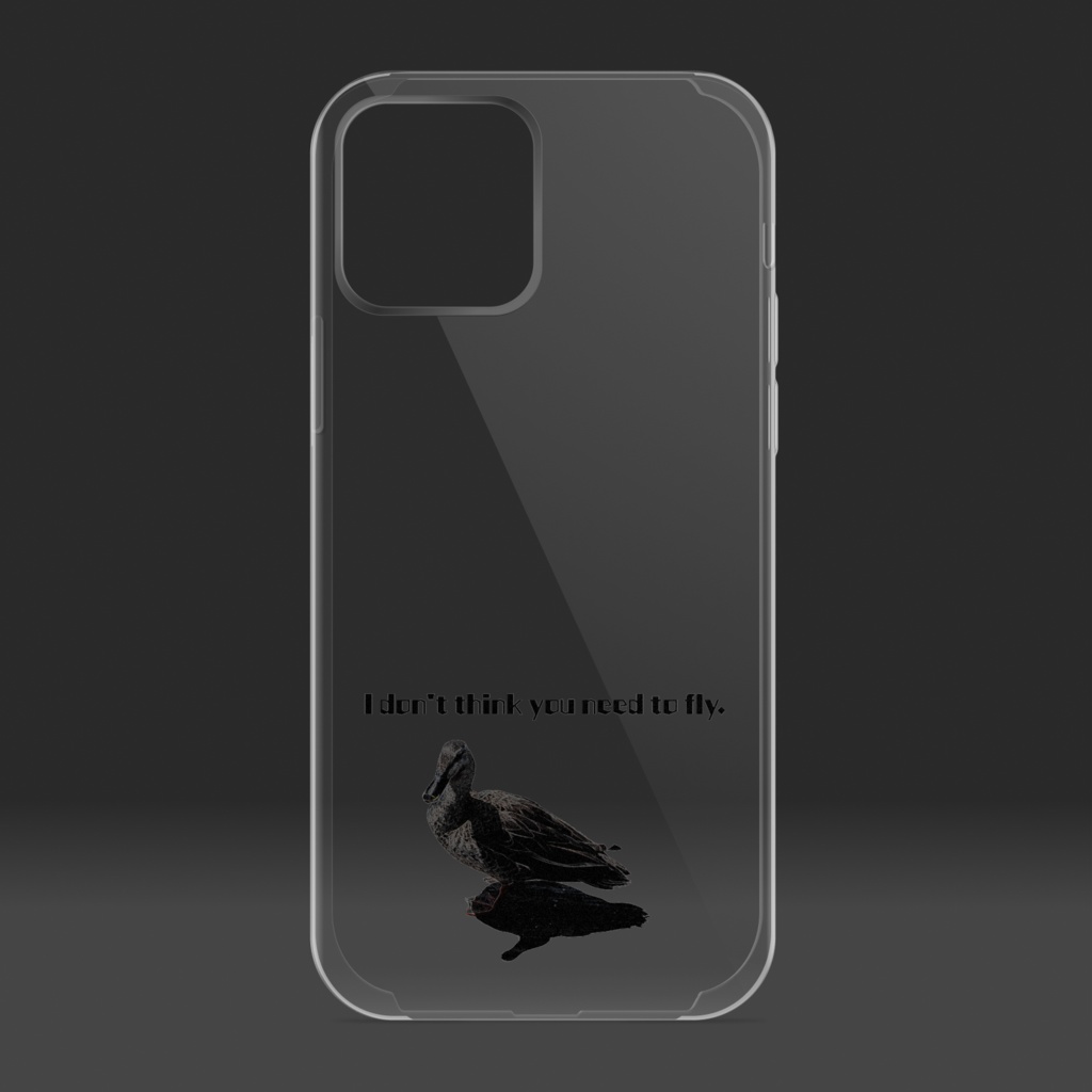 「飛ばない」 iPhoneケース