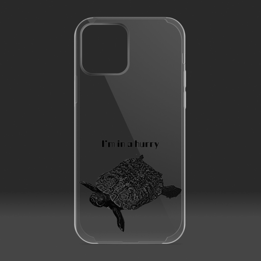 「急いでます」 iPhoneケース