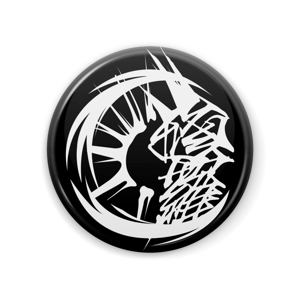 【家紋‗白】将軍『この紋所が目に入らぬか』‗‗月輪缶バッチ