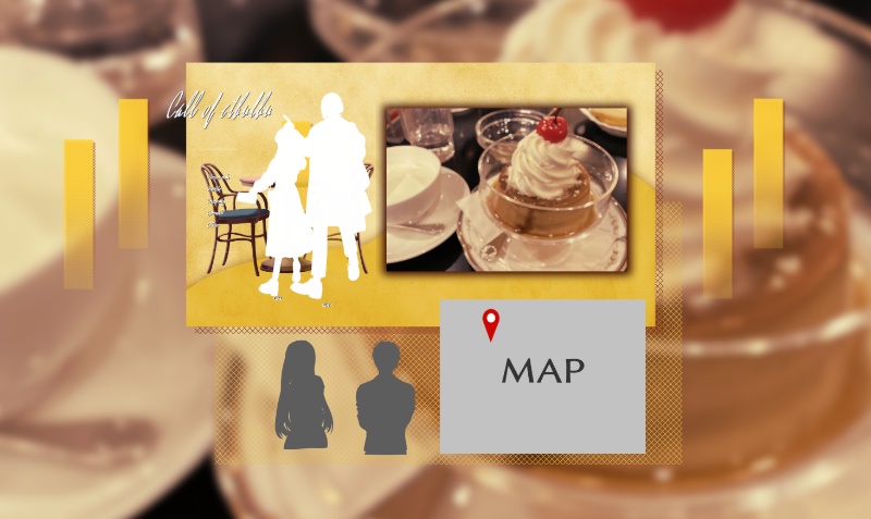 【無償/有償】甘味シナリオ用シンプル部屋素材(ココフォリア素材・蜂蜜・椅子テーブル)