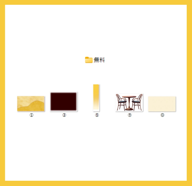 【無償/有償】甘味シナリオ用シンプル部屋素材(ココフォリア素材・蜂蜜・椅子テーブル)