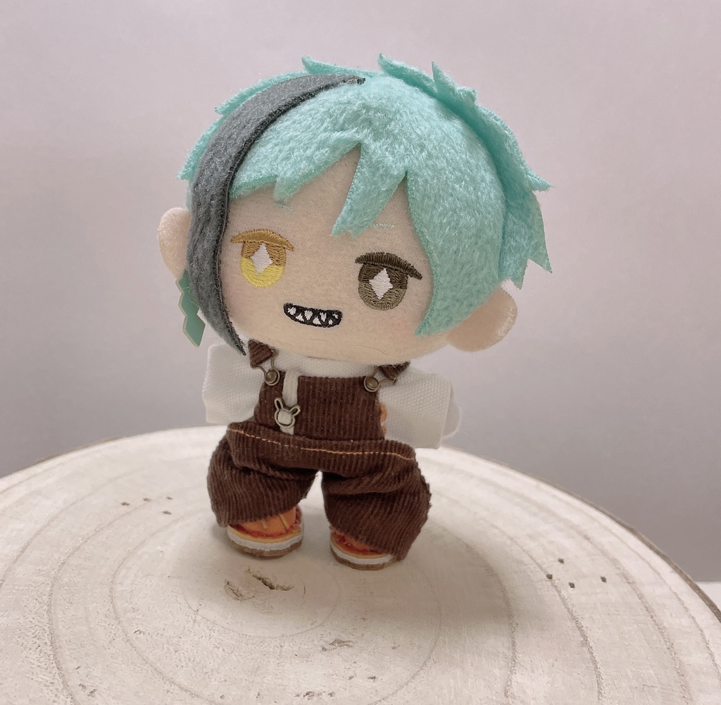 ころんとサロペ うさぎバックル付きコーデュロイ