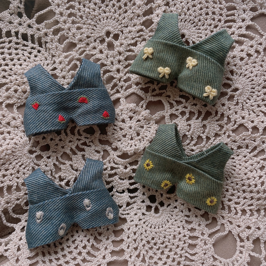 【7/26 21:30〜頒布予定】夏の刺繍サロペ