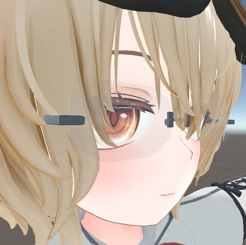 【3D】フチなし! シンプル眼鏡