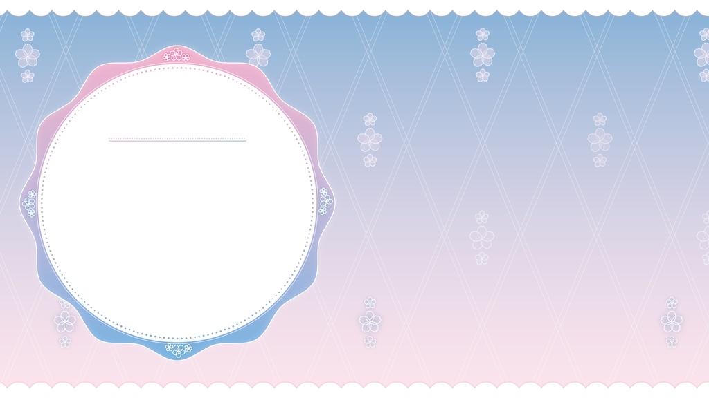 【Vtuberさん向け/無料有り】桜 配信画面 【全3色】