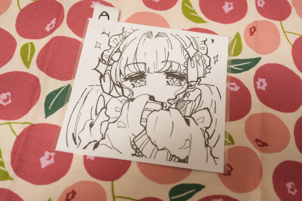 【98%1発描き】オリジナルイラスト【複製原画(モノクロ)】