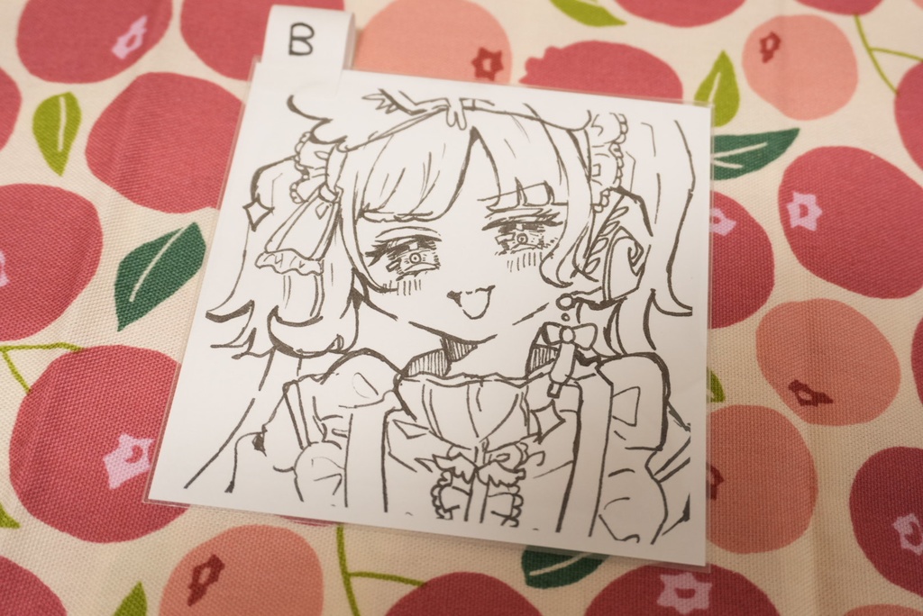 【98%1発描き】オリジナルイラスト【複製原画(モノクロ)】