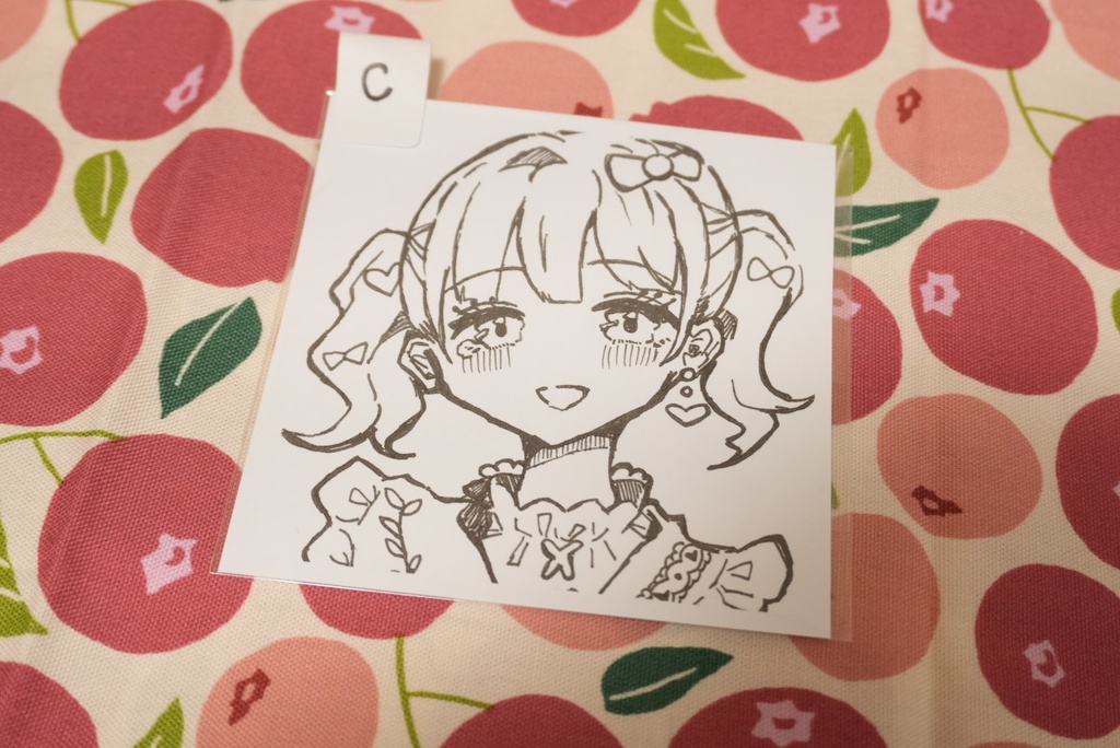 【98%1発描き】オリジナルイラスト【複製原画(モノクロ)】