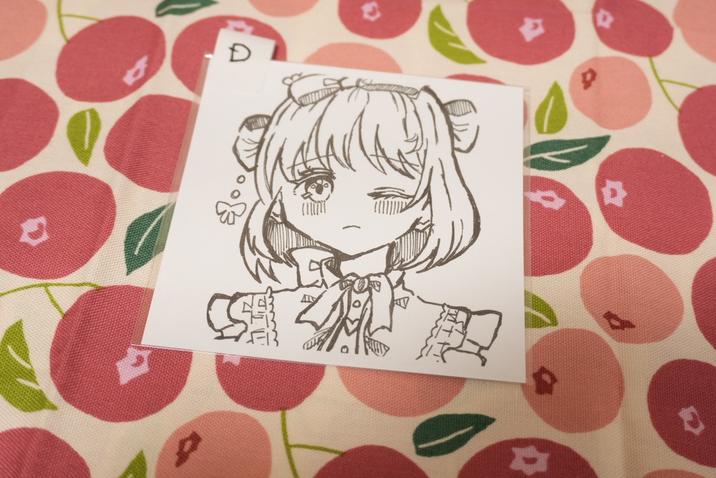 【98%1発描き】オリジナルイラスト【複製原画(モノクロ)】