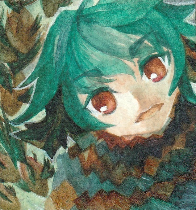 ミニ原画「流れゆく」