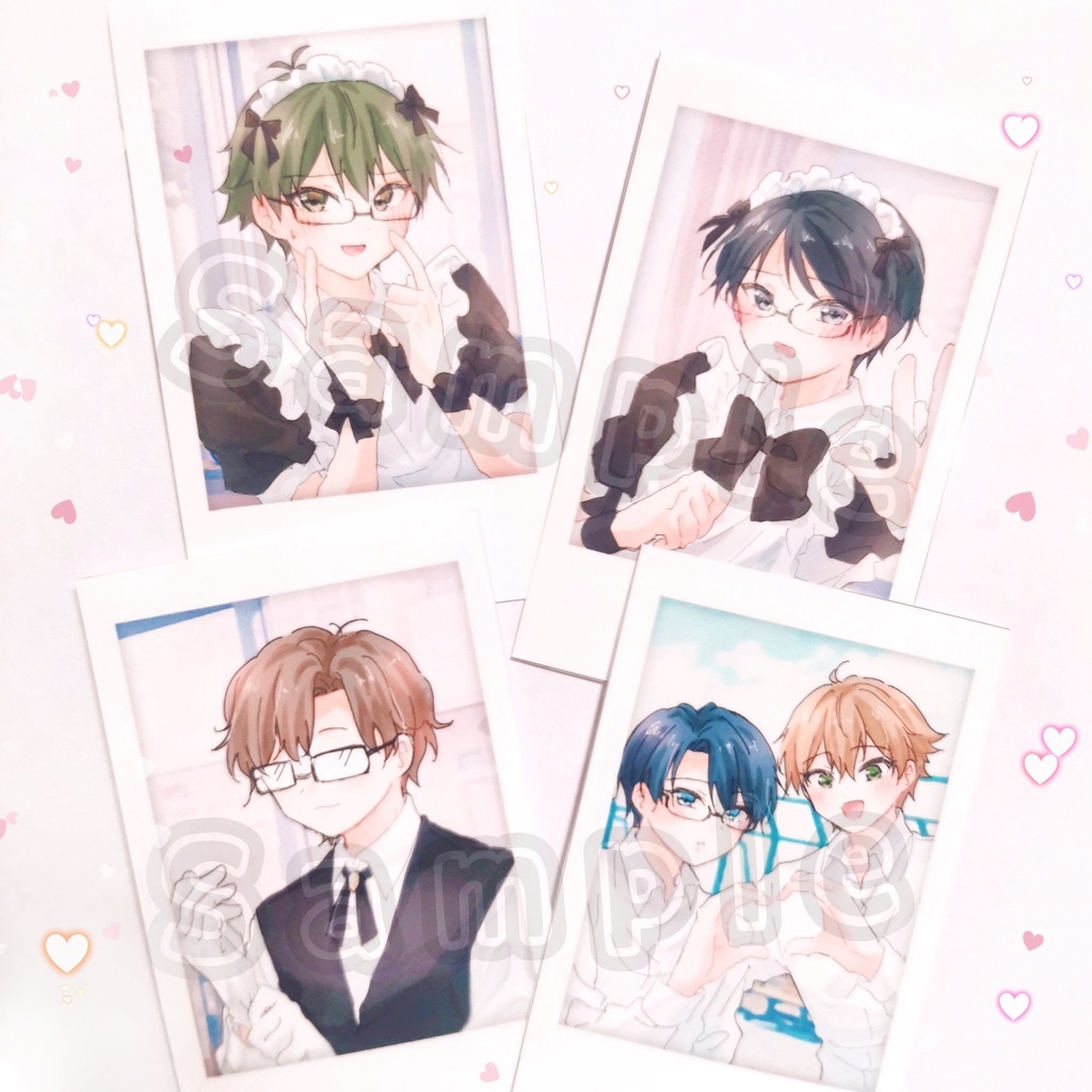 チェキ風カード4枚セット