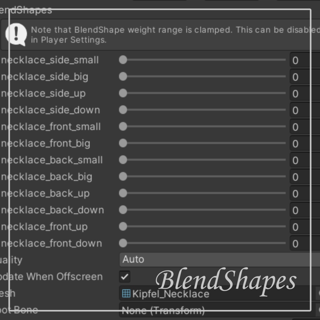 【複数アバター装着確認済み】Crystal Necklace【MA対応】