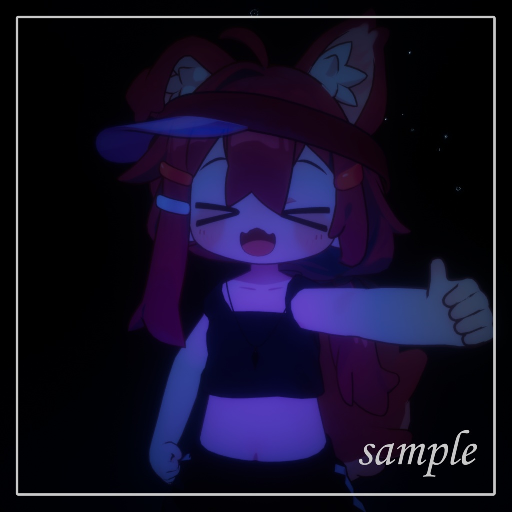 【複数アバター装着確認済み】Crystal Necklace【MA対応】