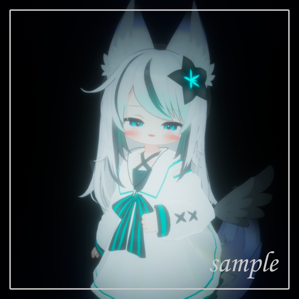 【複数アバター装着確認済み】Crystal Necklace【MA対応】