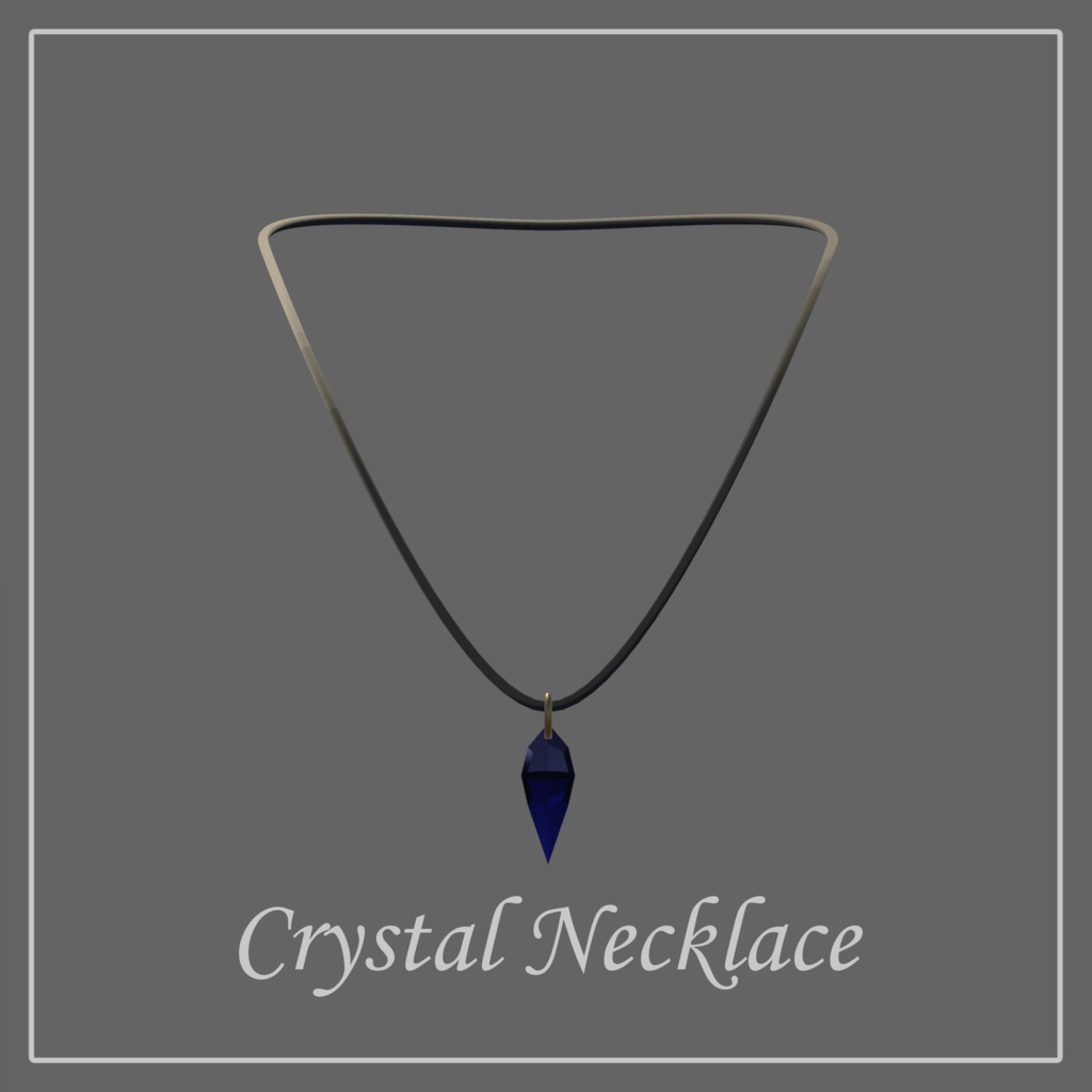 【複数アバター装着確認済み】Crystal Necklace【MA対応】