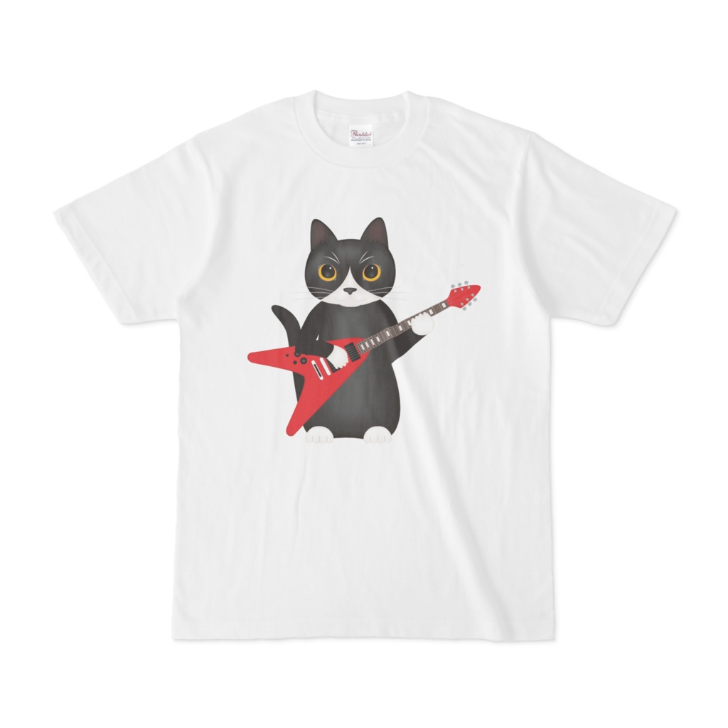 ギター猫（赤）