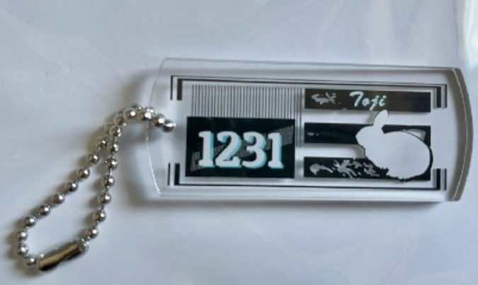 モチーフタグ型キーホルダー