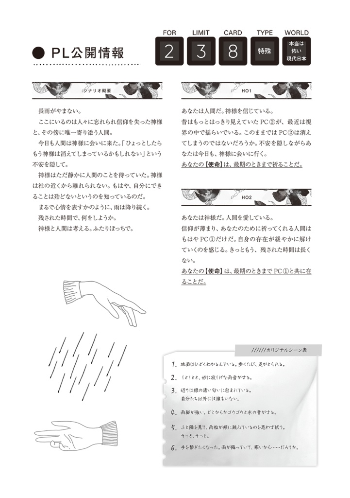 インセインシナリオ集『かみさまおねがい』