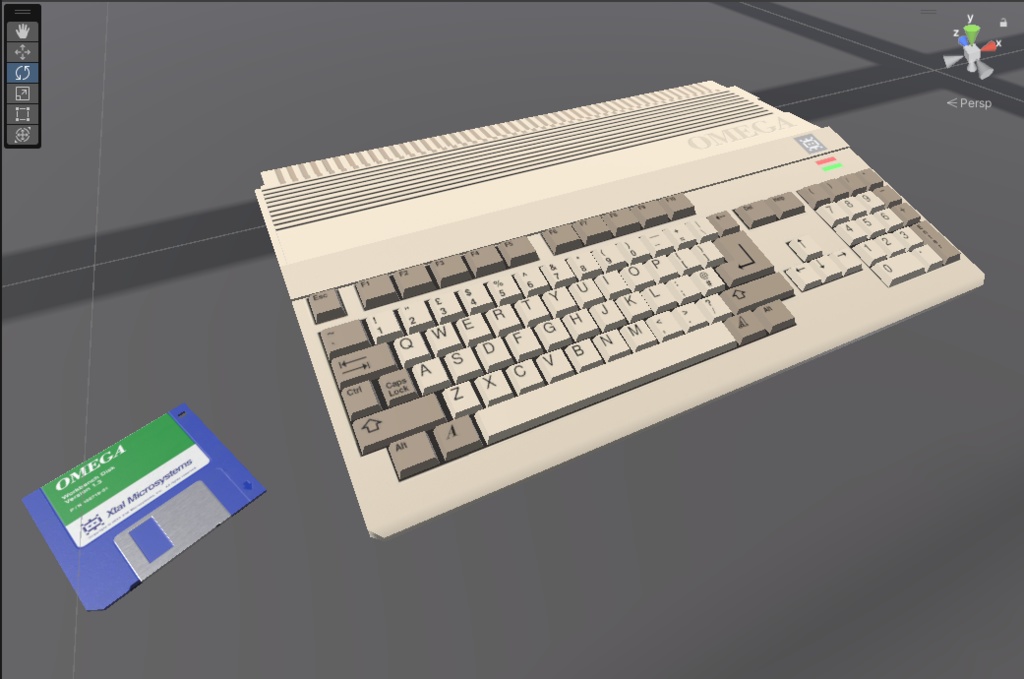【3DModel】 Omega 500 - レトロコンピューター3Dプロップ/Retro Computer 3D Prop