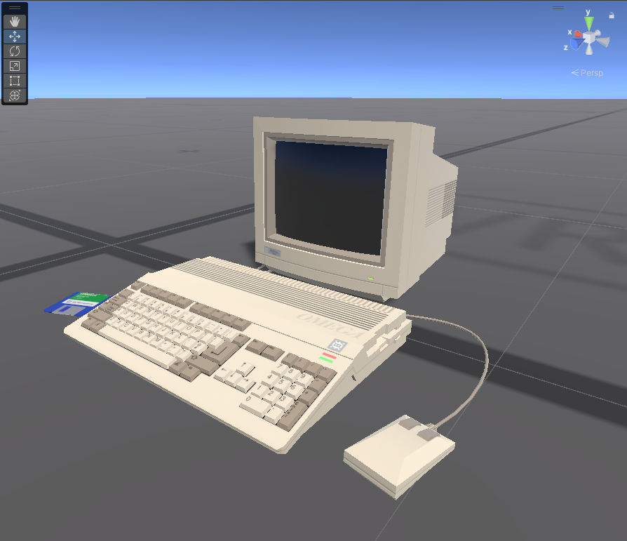【3DModel】 Omega 500 - レトロコンピューター3Dプロップ/Retro Computer 3D Prop - Xtal 3D ...