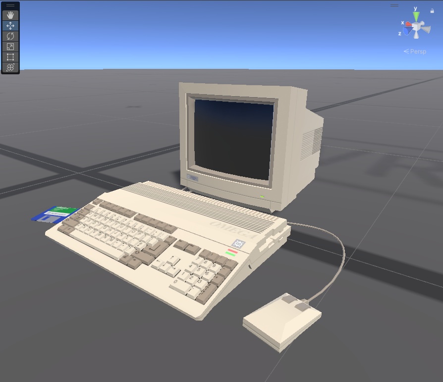 【3DModel】 Omega 500 - レトロコンピューター3Dプロップ/Retro Computer 3D Prop