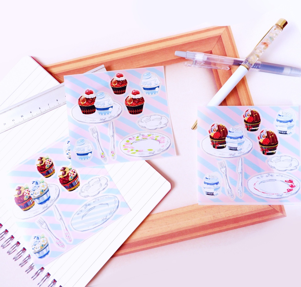 ペアストラップ&ステッカーセット